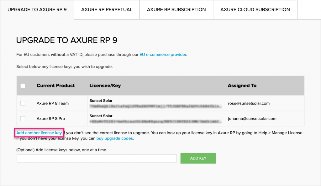 Using the Subscription Key