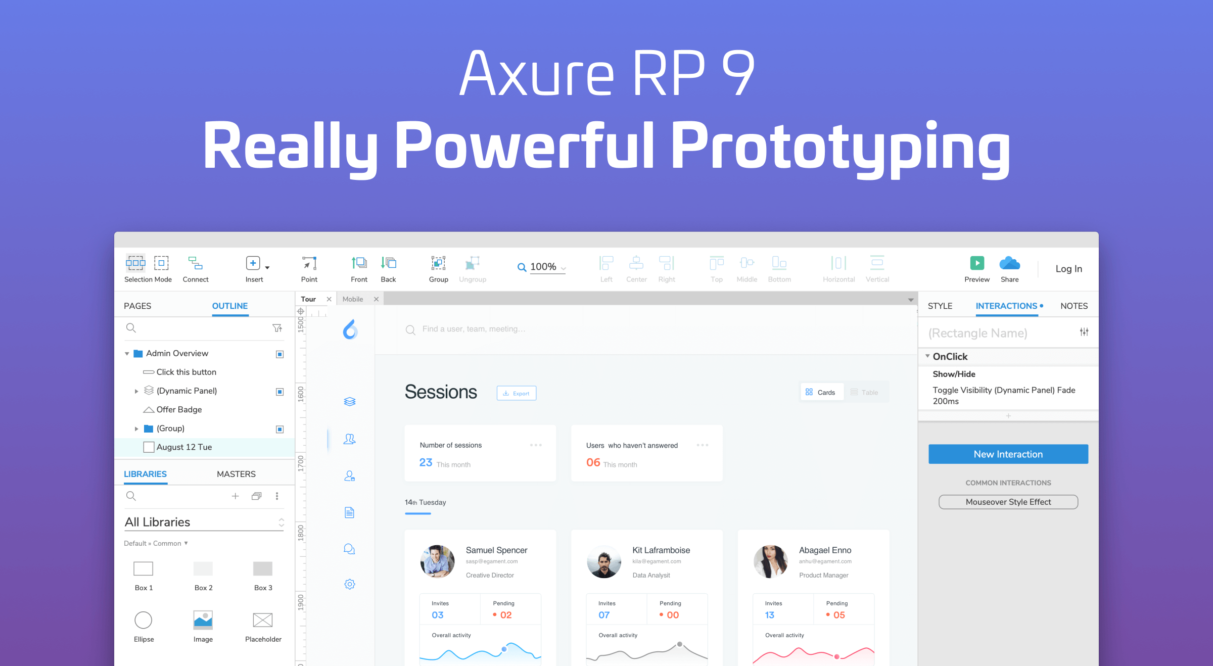 Axure RP 9 - Prototypes, Specifications, and Diagrams in One Tool