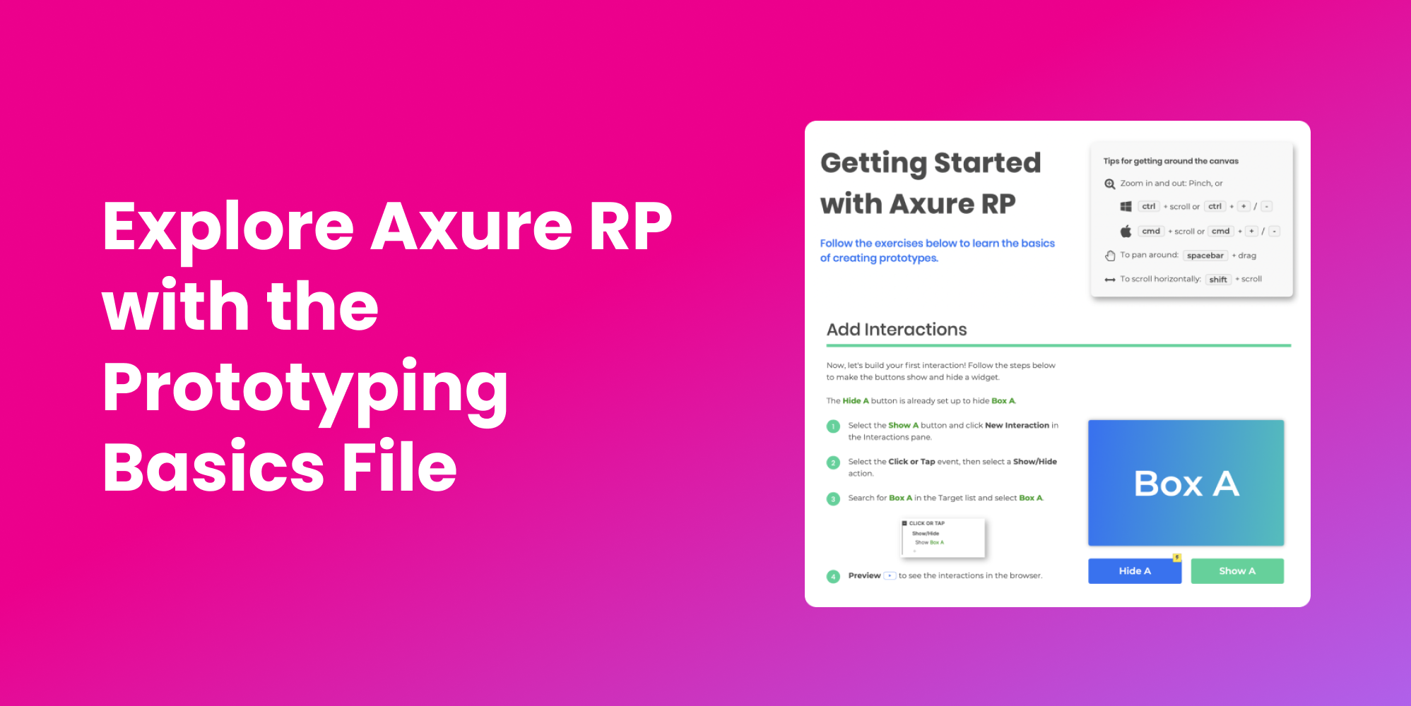Explore Axure RP with the Prototyping Basics File - Axure
